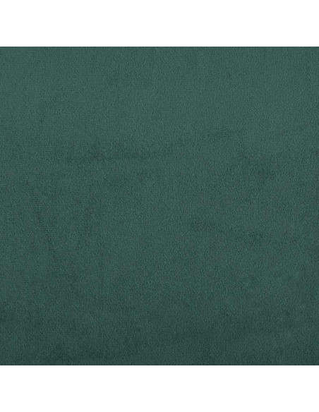 Giroletto a Molle con Materasso Verde Scuro 160x220 cm Velluto