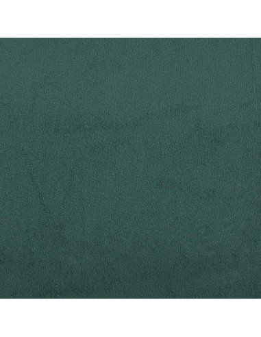 Giroletto a Molle con Materasso Verde Scuro 80x220 cm Velluto
