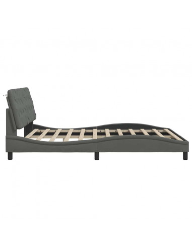 Giroletto con LED senza Materasso 180x200 cm Tessuto