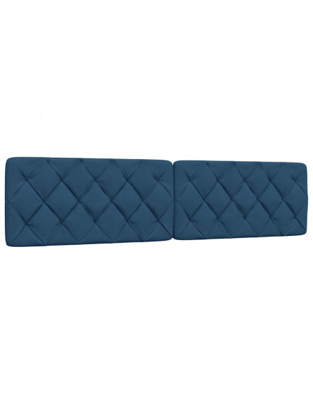 Giroletto con LED senza Materasso Blu 200x200 cm in Tessuto