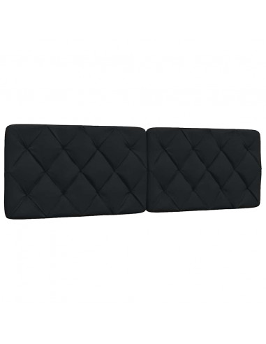 Giroletto con LED senza Materasso Nero 160x200 cm in Tessuto