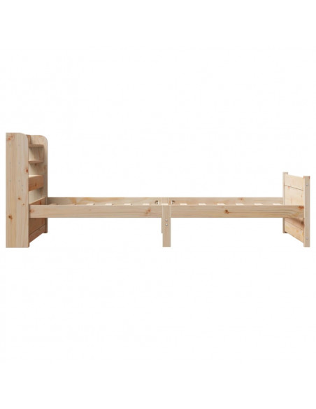 Giroletto con Testiera 75x190 cm in Legno Massello di Pino