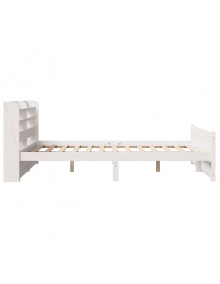Giroletto con Testiera senza Materasso Bianco 160x200 cm