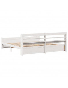 Giroletto con Testiera senza Materasso Bianco 180x200 cm 2