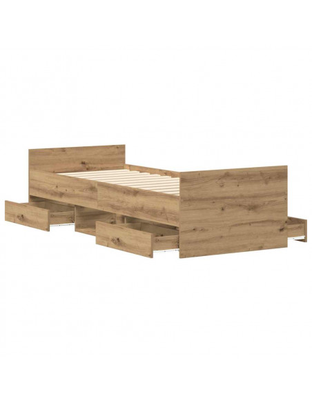 Giroletto senza Materasso Rovere Artigianale 90x190cm