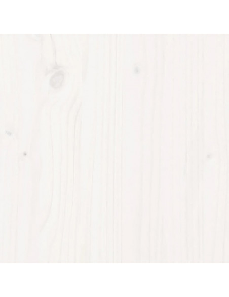 Letto a Castello senza Materasso Bianco 90x190cm Massello Pino