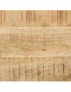 Mobile TV a Parete 100x32x25 cm Legno Grezzo Massello di Mango