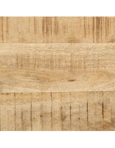 Mobile TV a Parete 100x32x25 cm Legno Grezzo Massello di Mango