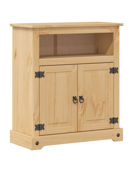 Set Mobili da Bagno 2 pz Corona in Legno Massello di Pino