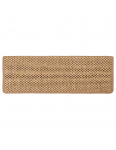 Tappeti Adesivi Scale Aspetto Sisal 30 pz 65x21x4 cm Arancio