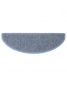 Tappeti Autoadesivi per Scale Aspetto Sisal 30pz 56x17x3 cm Blu