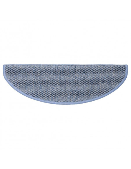 Tappeti Autoadesivi per Scale Aspetto Sisal 30pz 65x21x4 cm Blu