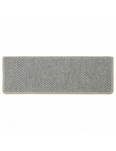 Tappeti Autoadesivi Scale Aspetto Sisal 30 pz 65x21x4 cm Verdi