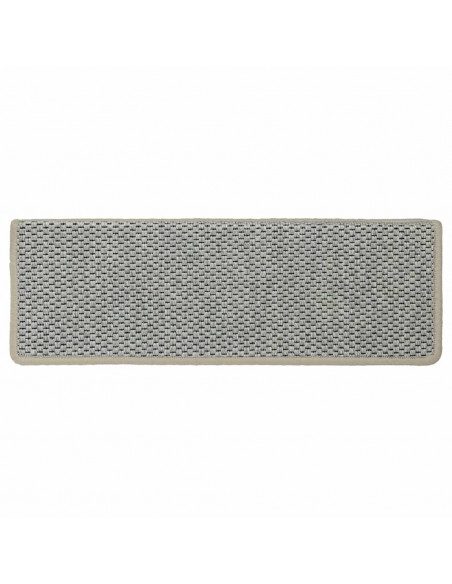 Tappeti Autoadesivi Scale Aspetto Sisal 30 pz 65x21x4 cm Verdi