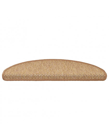 Tappeti Autoadesivi Scale Aspetto Sisal 30 pz 65x21x4 cm Sisal