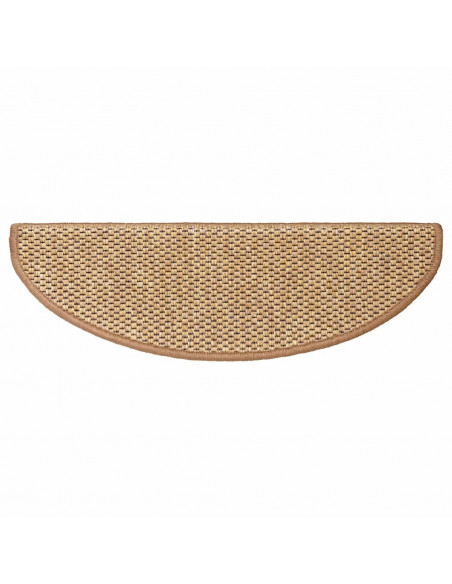 Tappeti Autoadesivi Scale Aspetto Sisal 30 pz 65x21x4 cm Sisal
