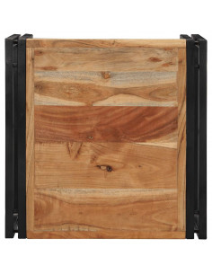 Tavolino da Caffè 50x50x35 cm Legno Massello di Acacia