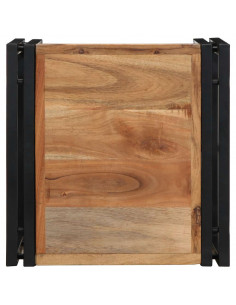 Tavolino da Salotto 40x40x35 cm in Legno Massello di Acacia