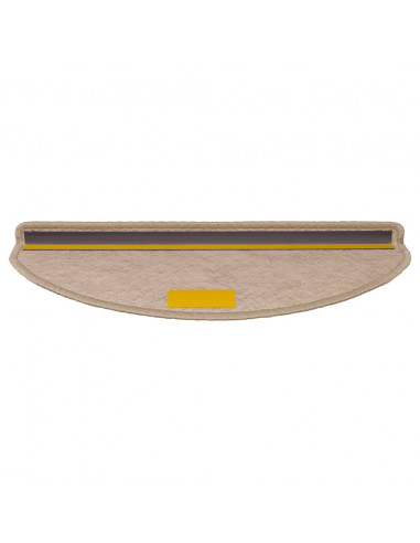 Tappeti Autoadesivi Scale Aspetto Sisal 30 pz 65x21x4 cm Sabbia