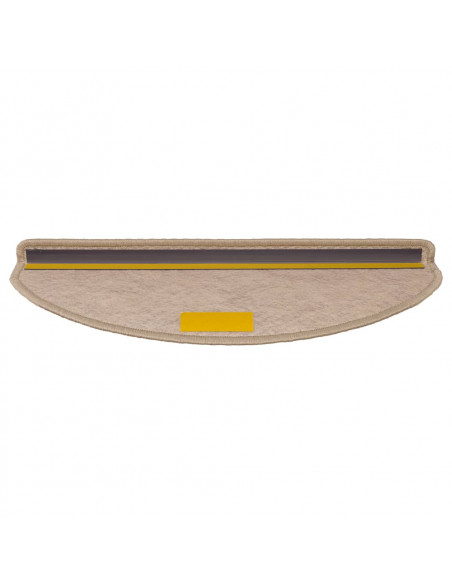 Tappeti Autoadesivi Scale Aspetto Sisal 30 pz 65x21x4 cm Sabbia