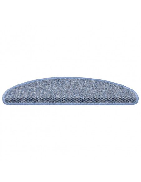 Tappeti Autoadesivi per Scale Aspetto Sisal 30pz 65x21x4 cm Blu