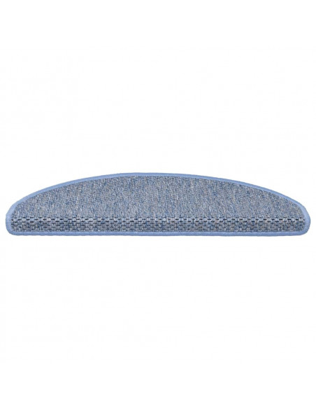 Tappeti Autoadesivi per Scale Aspetto Sisal 30pz 56x17x3 cm Blu