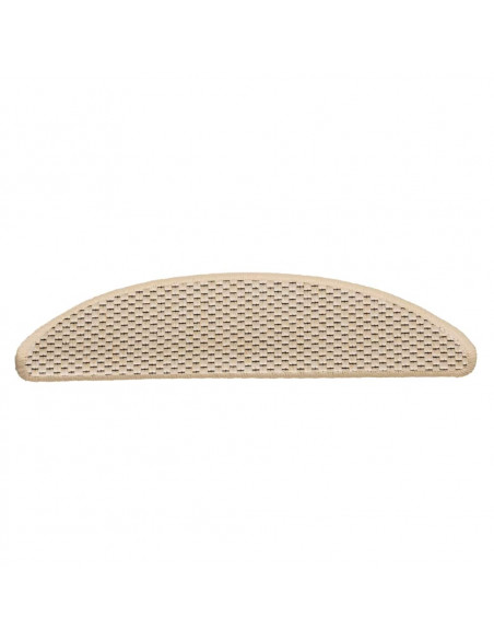 Tappeti Autoadesivi Scale Aspetto Sisal 30pz 56x17x3 cm Berbero