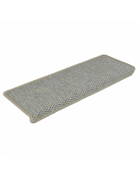 Tappeti Autoadesivi Scale Aspetto Sisal 30 pz 65x21x4 cm Verdi