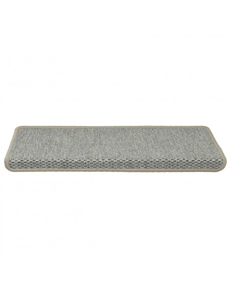 Tappeti Autoadesivi Scale Aspetto Sisal 30 pz 65x21x4 cm Verdi