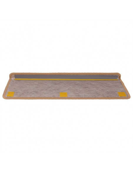 Tappeti Adesivi Scale Aspetto Sisal 30 pz 65x21x4 cm Arancio
