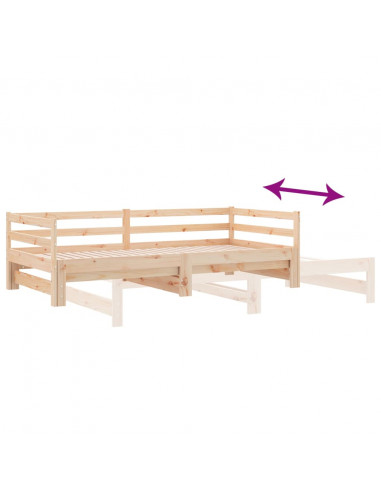 Lettino Estraibile senza Materasso 80x200 cm