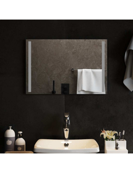 Specchio da Bagno con Luci LED 60x40 cm