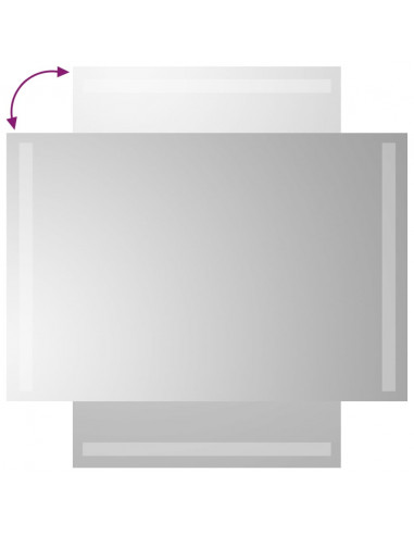 Specchio da Bagno con Luci LED 40x60 cm