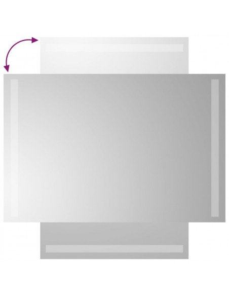 Specchio da Bagno con Luci LED 40x60 cm