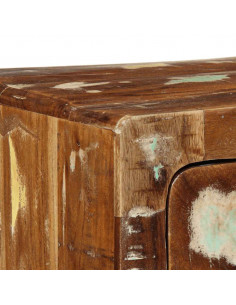 Mobile TV a Parete 100x32x25 cm in Legno Massello di Recupero 2