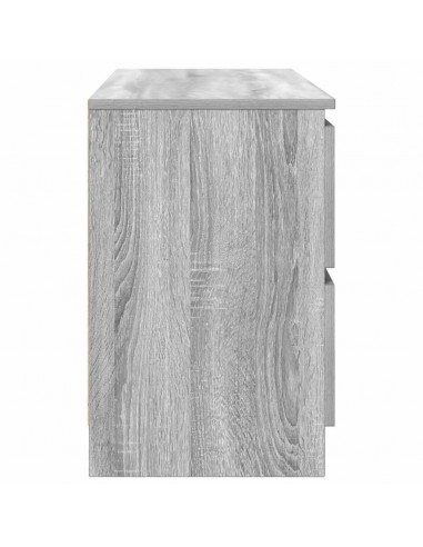 Mobile TV Grigio Sonoma 100x35x54 cm in Legno Multistrato