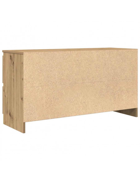Mobile TV Rovere Artigianale 100x35x54 cm in Legno Multistrato