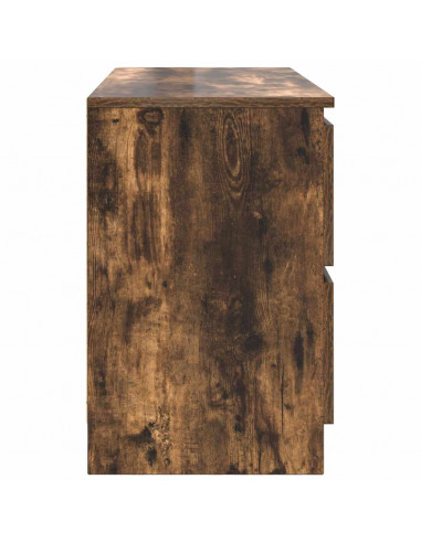 Mobile TV Rovere Fumo 100x35x54 cm in Legno Multistrato