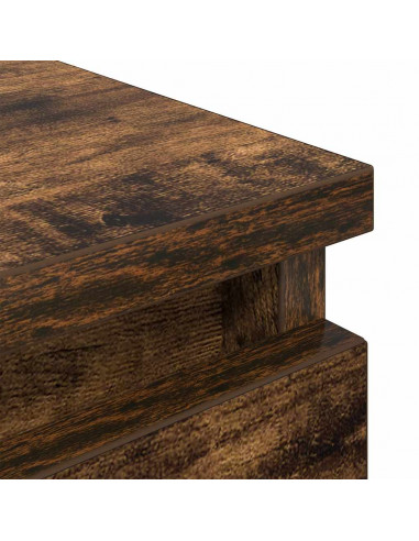 Mobile TV Rovere Fumo 100x35x54 cm in Legno Multistrato