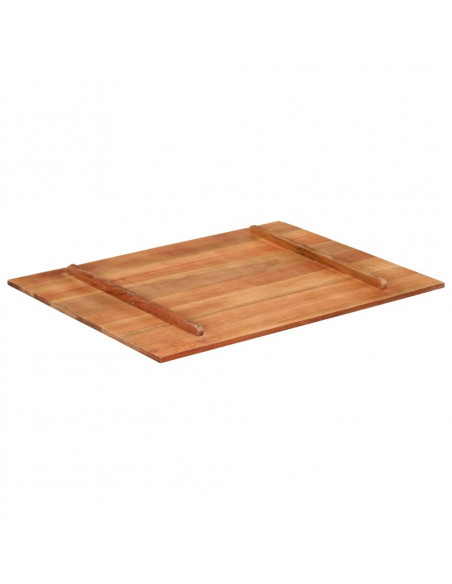 Piano Tavolo in Legno Massello di Acacia 15-16 mm 70x90 cm