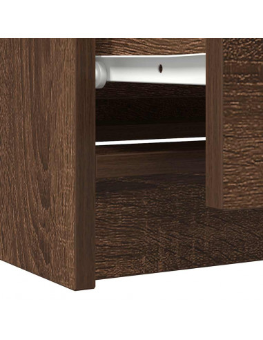 Mobile TV Rovere Marrone 100x35x54 cm in Legno Multistrato