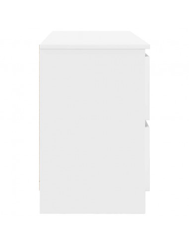 Mobile Porta TV Bianco 100x35x54 cm in Legno Multistrato