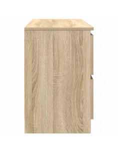 Mobile Porta TV Rovere Sonoma 100x35x54 cm in Legno Multistrato 2