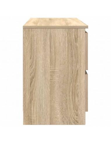 Mobile Porta TV Rovere Sonoma 100x35x54 cm in Legno Multistrato