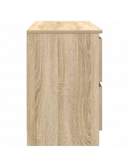 Mobile Porta TV Rovere Sonoma 100x35x54 cm in Legno Multistrato