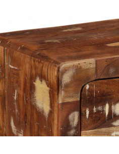 Mobile TV a Parete 100x32x25 cm in Legno Massello di Recupero 2