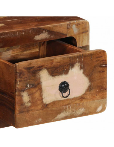 Mobile TV a Parete 100x32x25 cm in Legno Massello di Recupero