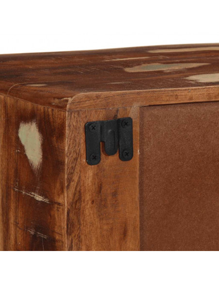 Mobile TV a Parete 100x32x25 cm in Legno Massello di Recupero