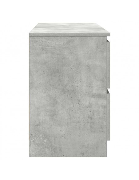 Mobile Porta TV Grigio Cemento 100x35x54 cm Legno Multistrato