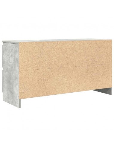 Mobile Porta TV Grigio Cemento 100x35x54 cm Legno Multistrato